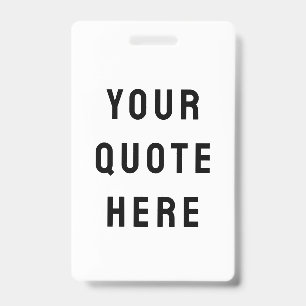 Badge Personnalisez Votre Citation Ici Texte Personnalis