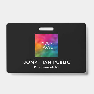 Badge Personnalisez Votre Photo ou Logo Ici Modèle Entre