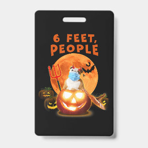 Badge Personne de 6 pieds Bouledogue avec masque Cadeau