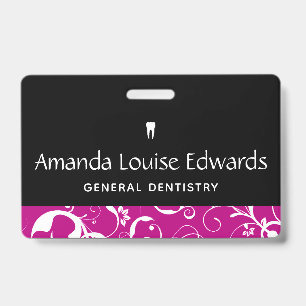 Badge Personnel de cabinet dentaire Pro Damas
