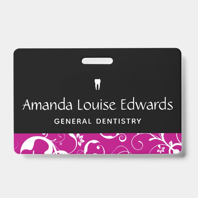 Badge Personnel de cabinet dentaire Pro Damas (Avant)