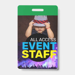 Badge Personnel de l'événement d'accès