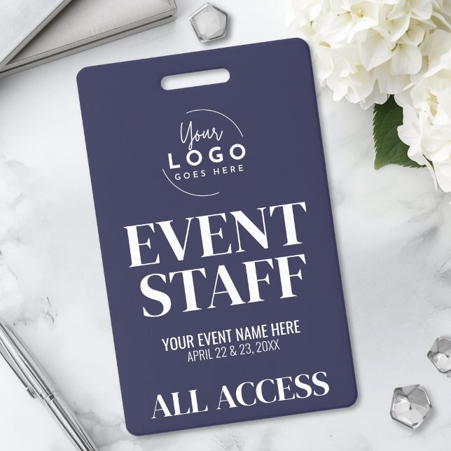 Badge Personnel de l'événement VIP All Access Logo (Logo All Access VIP Event Staff Badge)