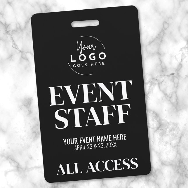 Badge Personnel de l'événement VIP Logo All Access (Logo Event Staff Badge)