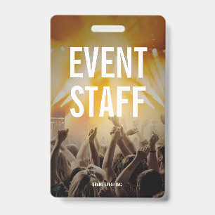 Badge Personnel d'événement