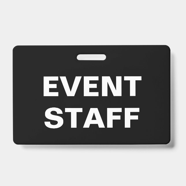 Badge Personnel d'événement d'entreprise (Avant)
