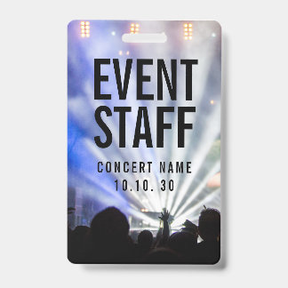 Badge Personnel d'événement Photo Enseigne personnalisée