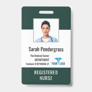 Badge Personnel du centre médical de santé Photo ID