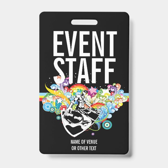 Badge Personnel Idéal Pour Des Concerts Ou Autres Événem (Face)