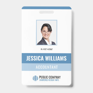 Badge Personnel moderne Photo personnelle Employé
