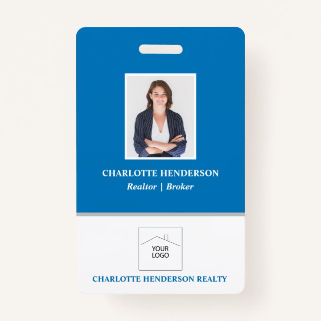 Badge photo Blue Professional Real Estate Agent (Devant)