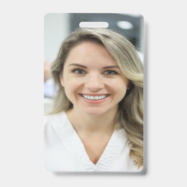 Badge Photo de dentiste personnaliser (Avant)