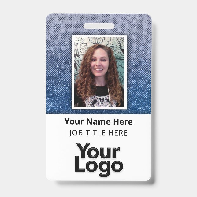 Badge Photo de l'employé d'entreprise personnalisée avec (Avant)