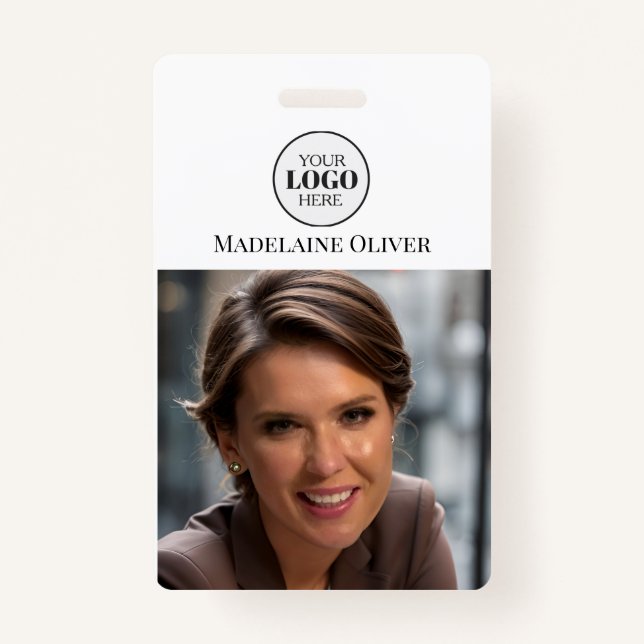 Badge photo de l'ID employé (Devant)