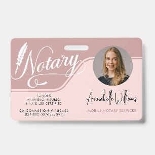 Badge Photo de notaire mobile moderne 