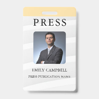 Badge photo d'employé de société personnalisé élég