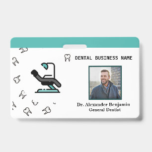 Badge Photo d'employé d'entreprise Logo de dentiste pers
