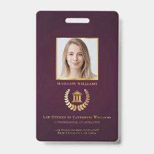 Badge Photo d'entreprise personnalisé pour professionnel