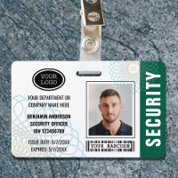 Photo d'identité de l'agent de sécurité personnali