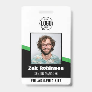 Badge Photo d'identité professionnelle d'un employé noir
