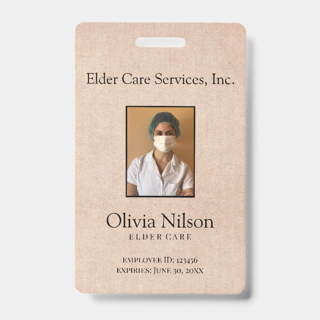 Badge Photo Elder Care (Avant)
