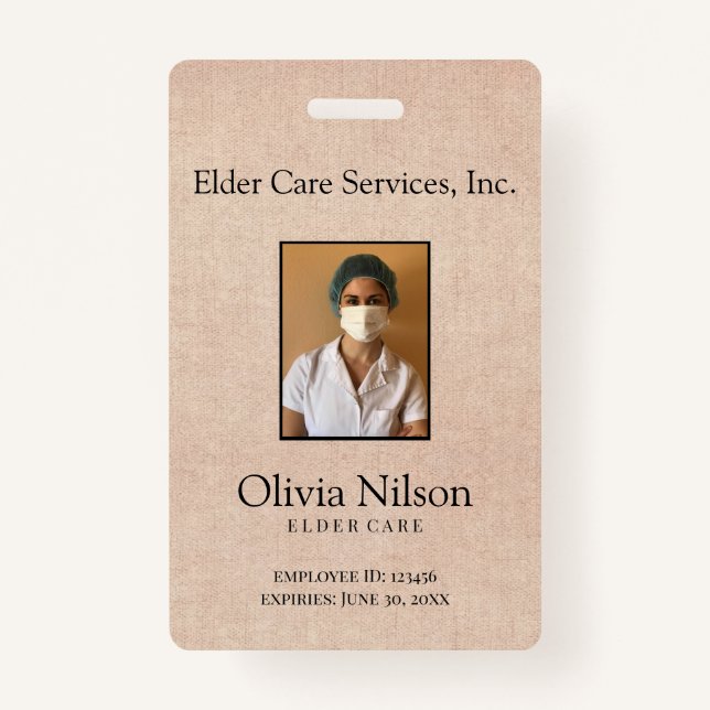 Badge Photo Elder Care (Devant)