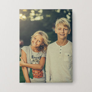 Badge Photo et texte personnalisés