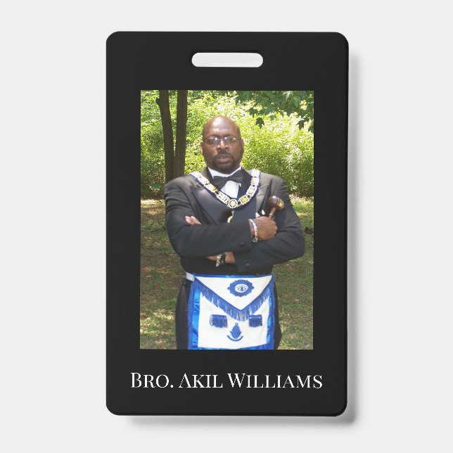 Badge Photo Freemason (Face)