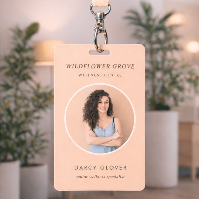 Badge Photo ID | Carte d'identification du personn (Create a polished photo badge for wellness teams, spas, clinics, and client facing staff)