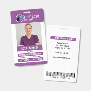 Badge Photo ID du Personnel de l'Hôpital avec Votr