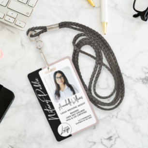 Badge Photo moderne Notaire public