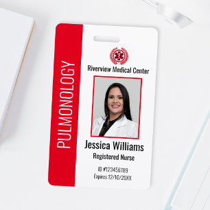 Badge Photo Personnalisé Employé Hôpital Médical R