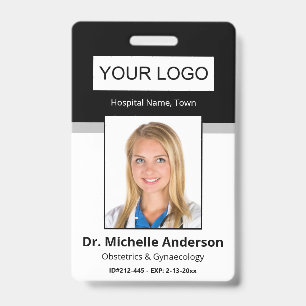 Badge Photo personnalisée de l'employé professionnel sim