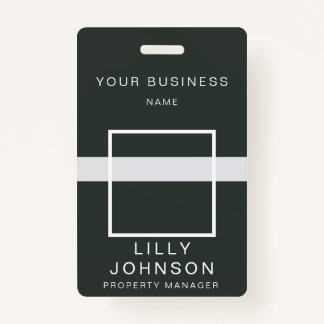 Badge Photo personnalisée et code QR - ID professionnel