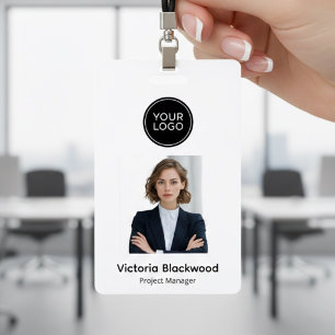 Badge Photo personnalisée minimaliste moderne