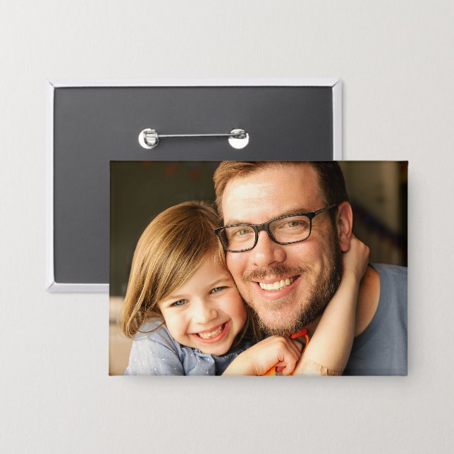 Badge Photo professionnelle 3,5" x 2,5" rectangle (Recto/Verso)