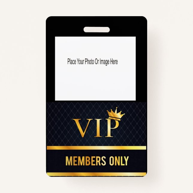 Badge Photo VIP (Devant)