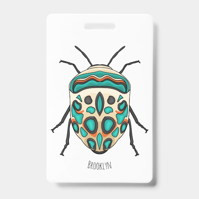 Badge Picasso bug cartoon illustration (Avant)