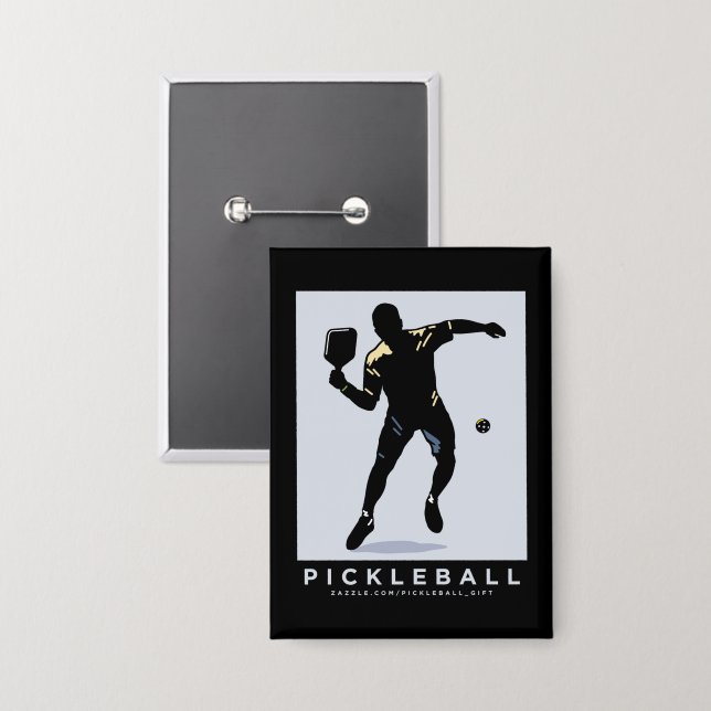 BADGE PICKLEBALL SILHOUETTE CLASSIQUE (Recto/Verso)