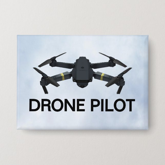 Badge Pilote de drone Bouton (Recto)