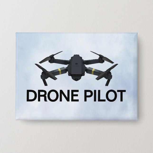 Badge Pilote de drone Bouton (Recto)