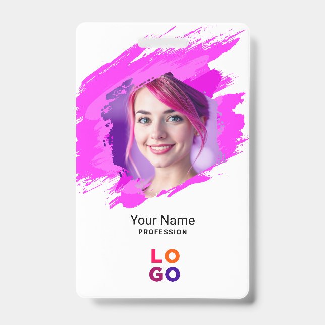 Badge Pink Paint |  Doctor, Nurse, Health Aide Photo ID (Avant)