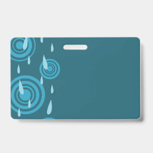 Badge Pluie Bleue