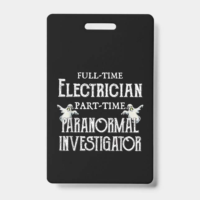 Badge Poison paranormal professionnel du Paranormal Elec (Avant)
