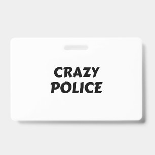BADGE POLICE DÉJANTÉE