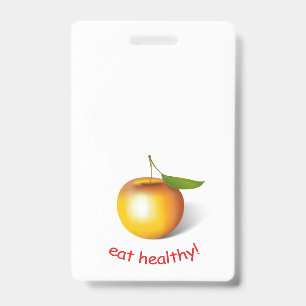 Badge Pomme 3-d