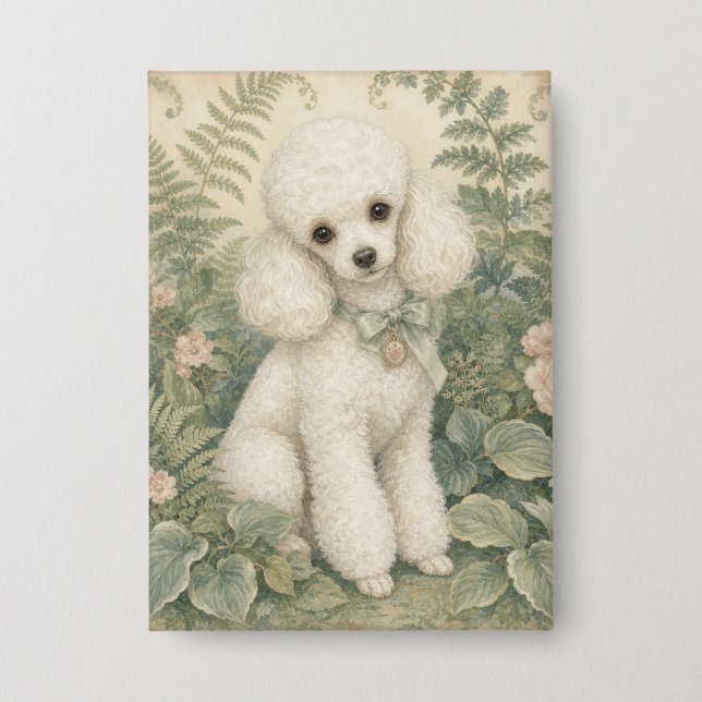 Badge Poodle miniature de grand-mère  (Recto)