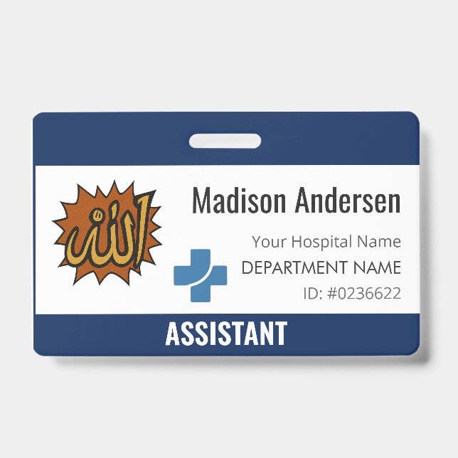 Badge Porte-badge personnalisé Support de carte d'identi (Avant)