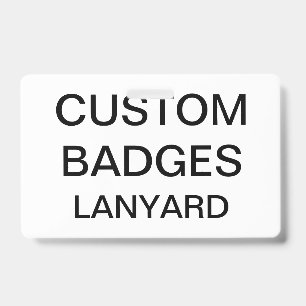 Badge Porte-badge personnalisé sur cordon