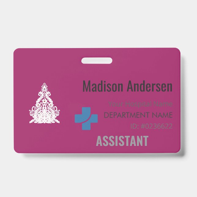 Badge Porte-badge + Rétractable – Conception personnalis (Avant)
